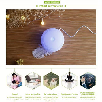 USB Powered Ultrasonic Humidifier & Aromatherapy Diffuser with Remote Control