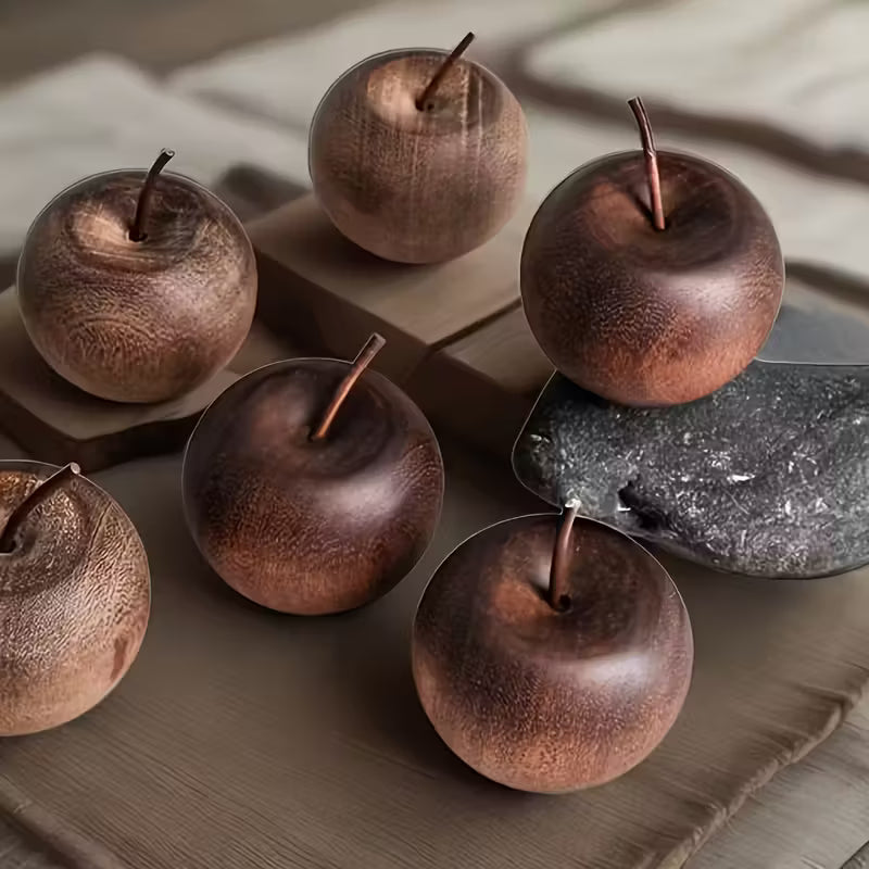 Elegant Natural Wooden Apple Aroma Diffuser – Handcrafted Chappelle Grain Essential Oil Dispenser
