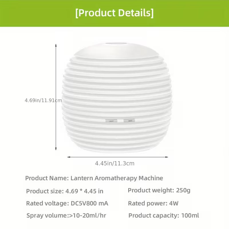 USB Powered Ultrasonic Humidifier & Aromatherapy Diffuser with Remote Control