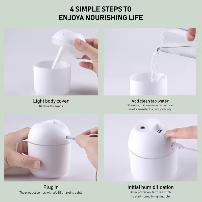 Ultra Quiet Aromatherapy Diffuser & Humidifier with Cool Mist Night Light