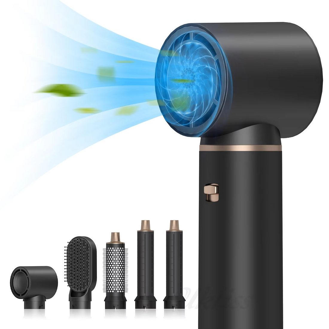 5-in-1 Hot Air Hair Styling Brush | Multi-functional Hair Dryer, Straightener & Curler with Airflow Technology