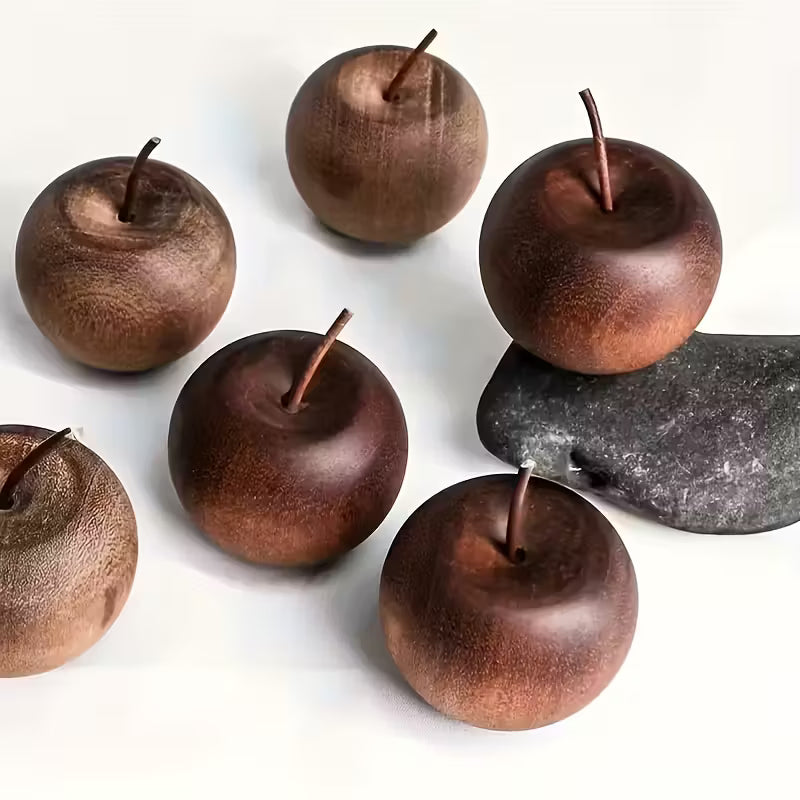 Elegant Natural Wooden Apple Aroma Diffuser – Handcrafted Chappelle Grain Essential Oil Dispenser