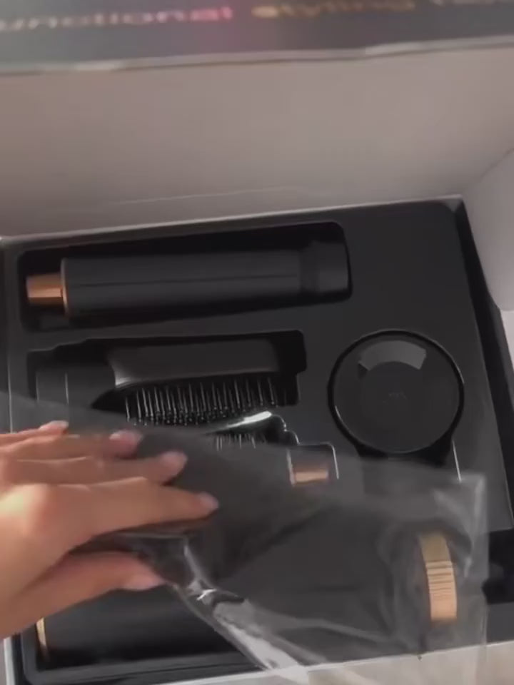 5-in-1 Hot Air Hair Styling Brush | Multi-functional Hair Dryer, Straightener & Curler with Airflow Technology